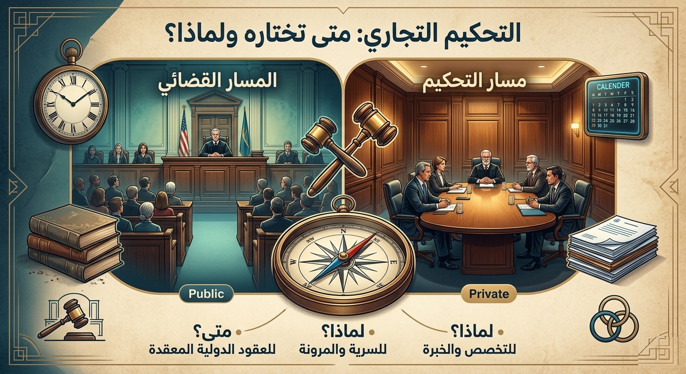 التحكيم التجاري: متى تختاره ولماذا؟